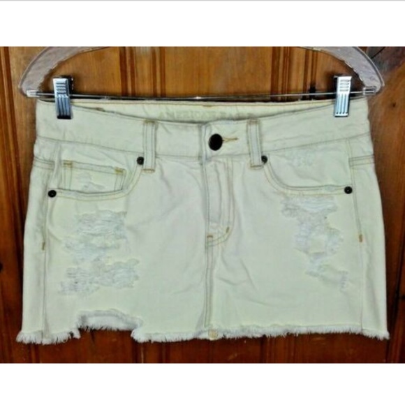 American Eagle Outfitters Dresses & Skirts - American Eagle Outfitters Distressed Denim Skirt
